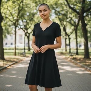 503 - 🌻 V-Neckline Short Sleeve Dress